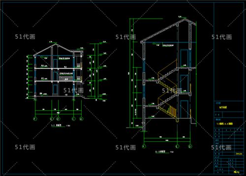自建房设计图 159.30平米复式3层独栋别墅全套施工图纸